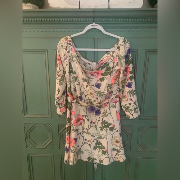 Colorful off the shoulder dress from Express! Wonderful quality and condition! - Picture 2 of 3